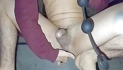 Sexy young girl fucks with a detai