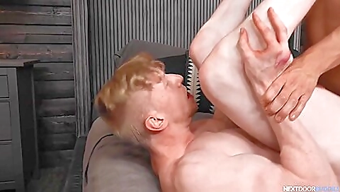 Sexy blonde girl sucks and fucks