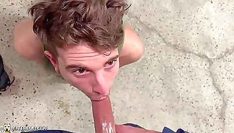 Cute girl takes a huge cock