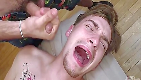 Blonde cutie takes a big black cock